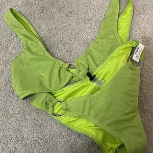 Kendall & Kylie Sparkly Green Bikini